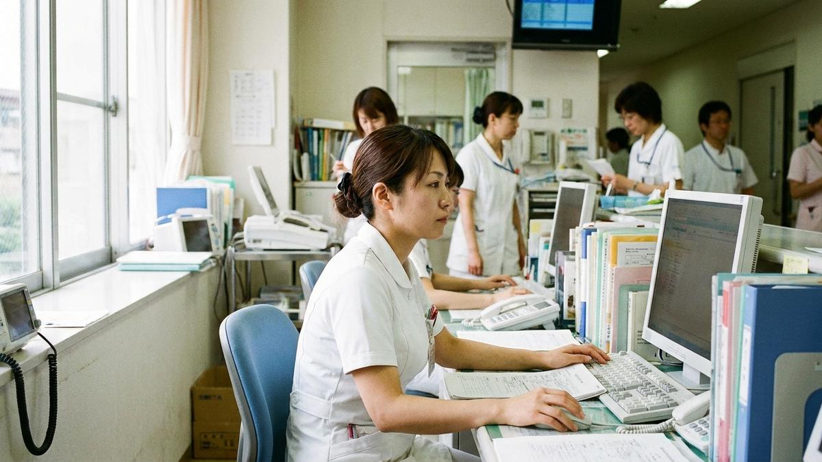 退職報告後の気まずい雰囲気の中で働く看護師