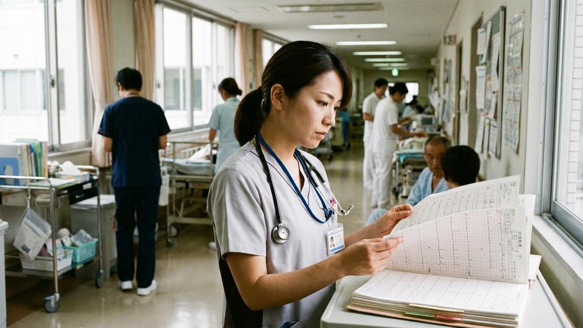 5年目の中堅看護師が退職を悩む場面