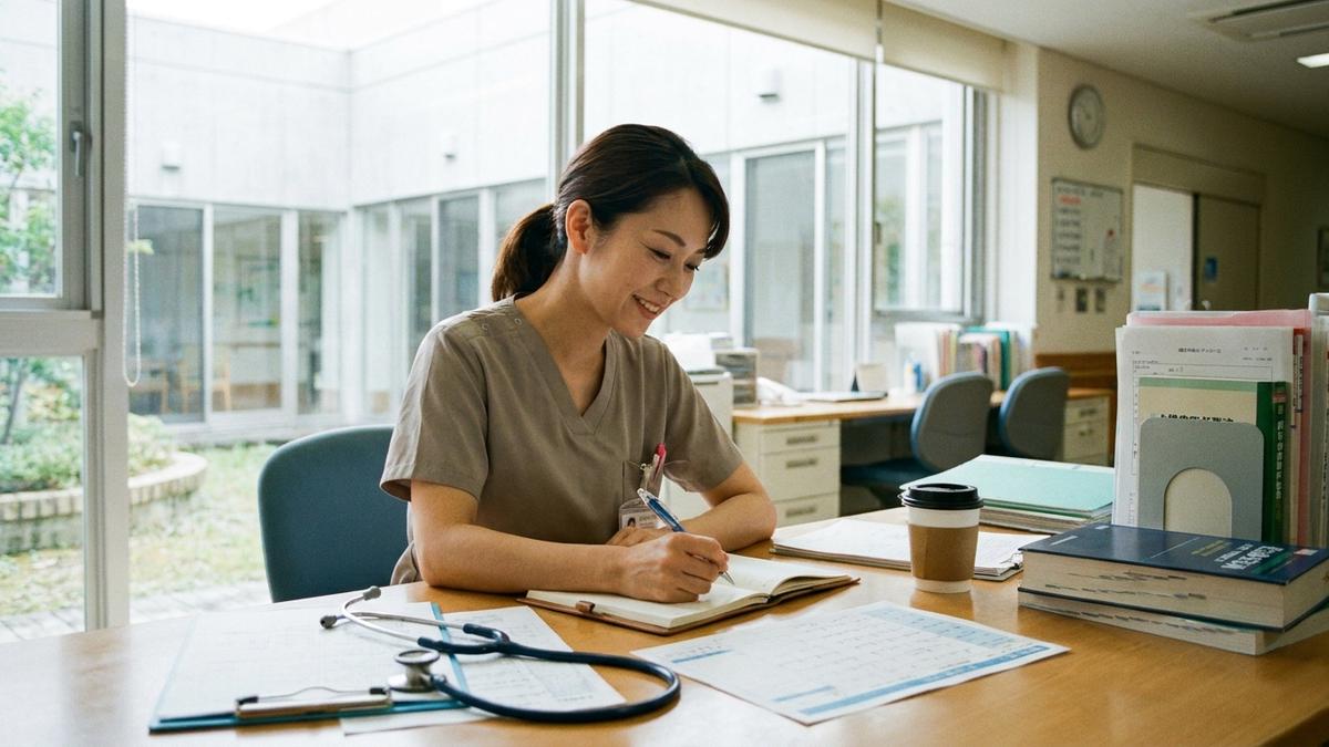 自分の実績を整理する5年目看護師