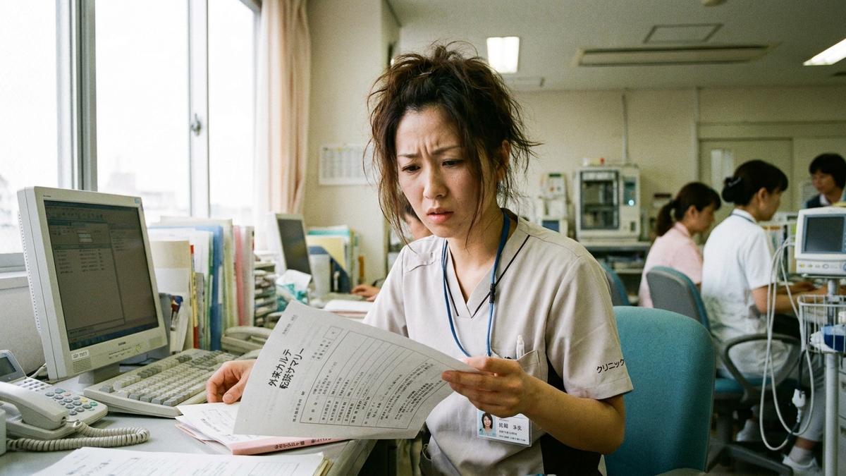 外来転職について悩む看護師