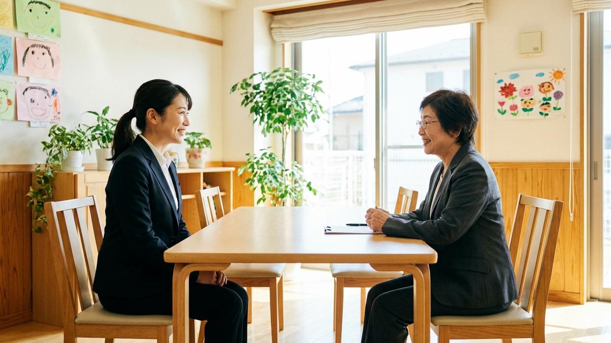 保育園看護師の面接で急性期経験をアピールする場面