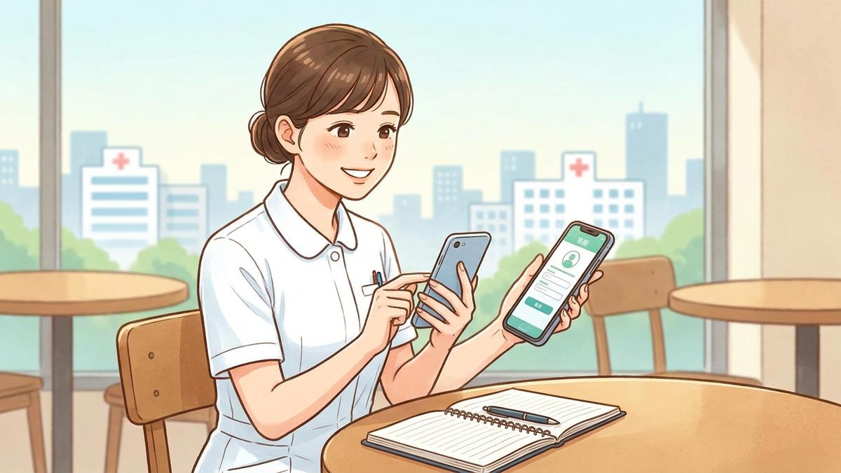 看護師転職サイト登録の流れ完全ガイド｜電話対応と複数登録のコツ のイメージ画像