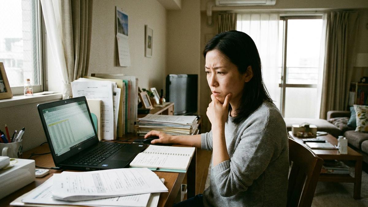 転職の課題について考え込む看護師
