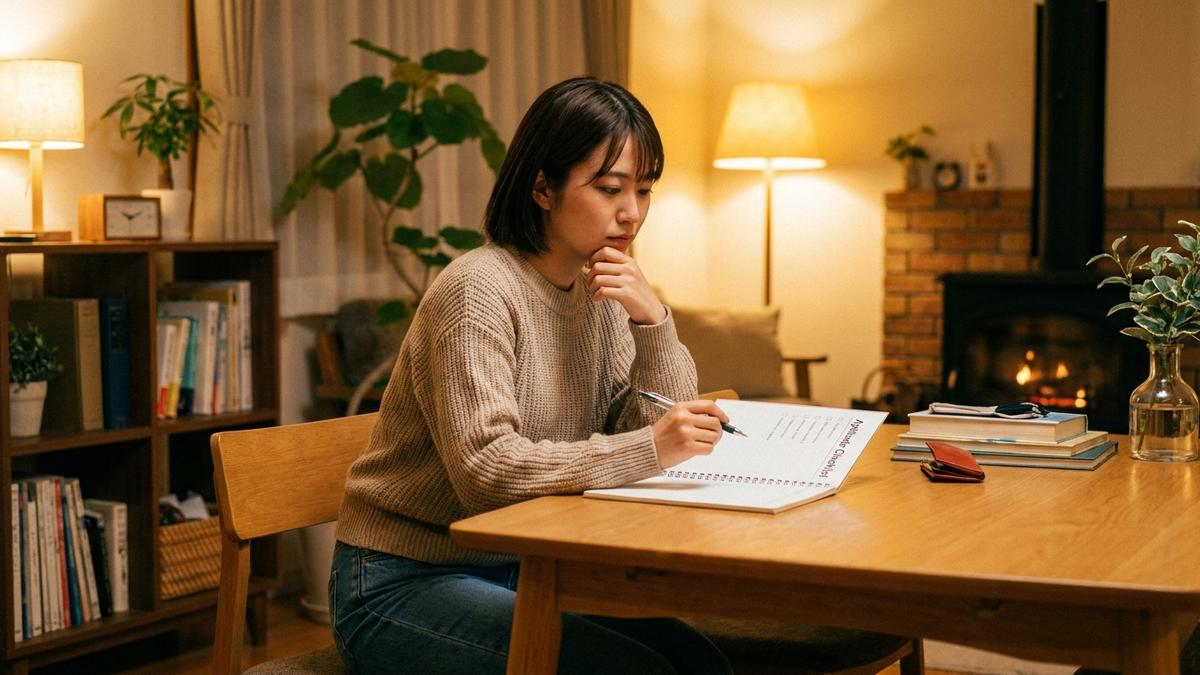 養護教諭への適性をチェックする看護師の女性