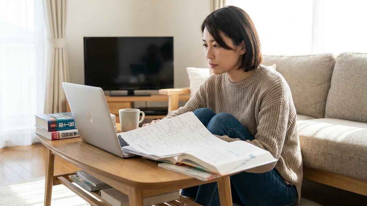 看護師資格を活かして在宅で働く女性のイメージ