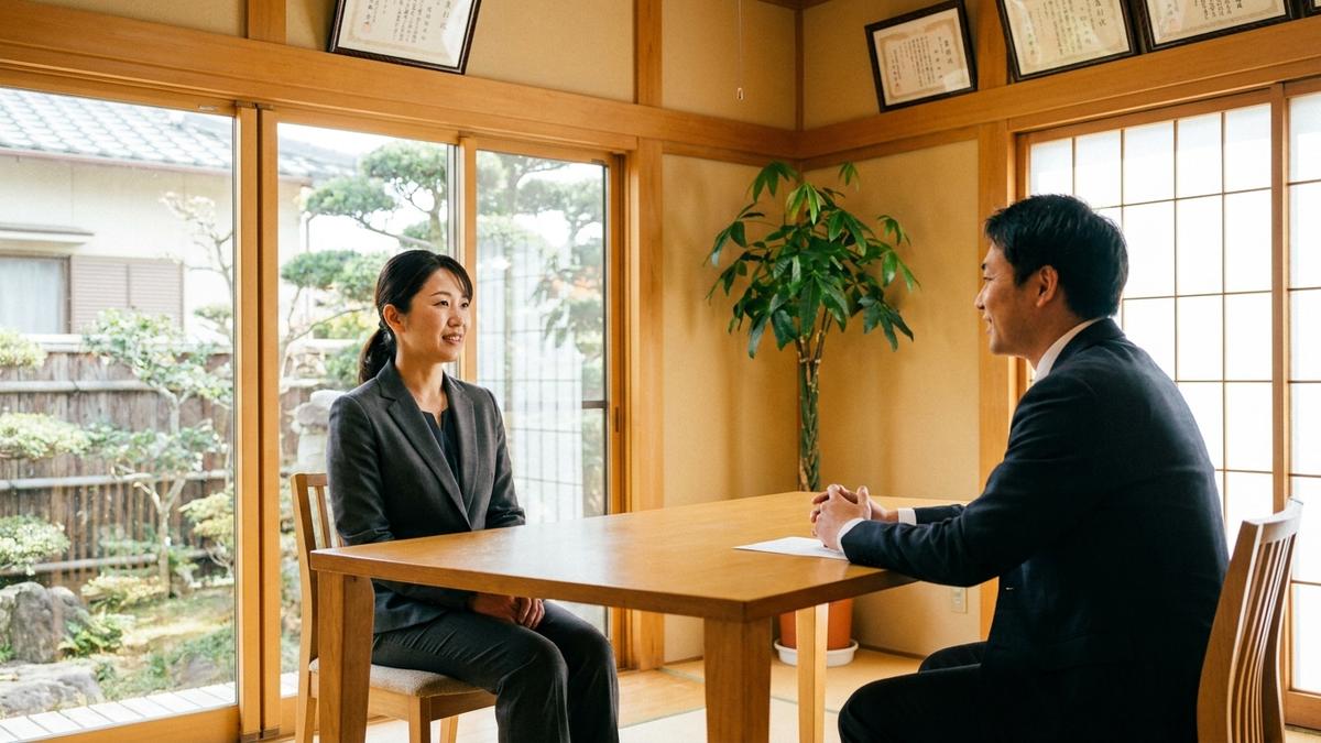デイサービスの面接に臨む看護師