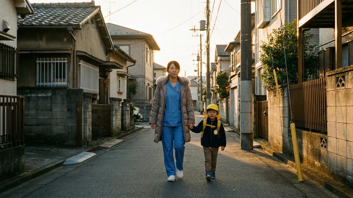 子育てと看護師の仕事を両立する女性のイメージ
