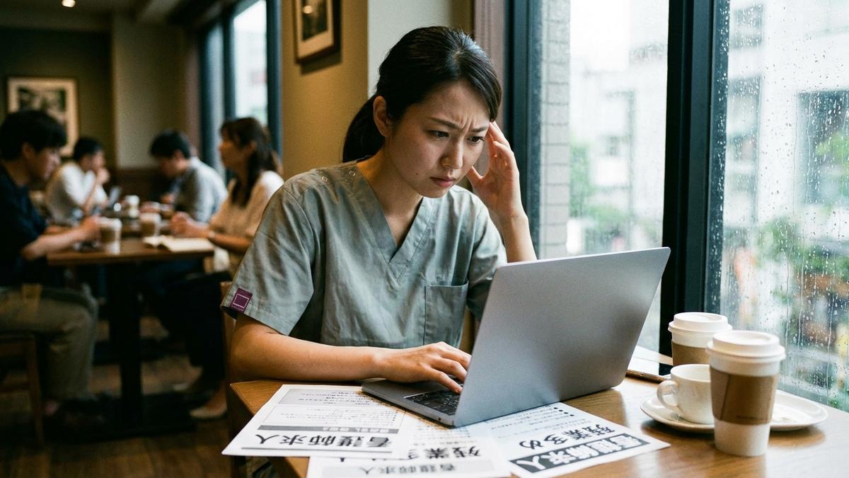 紹介された求人が少なく悩む看護師