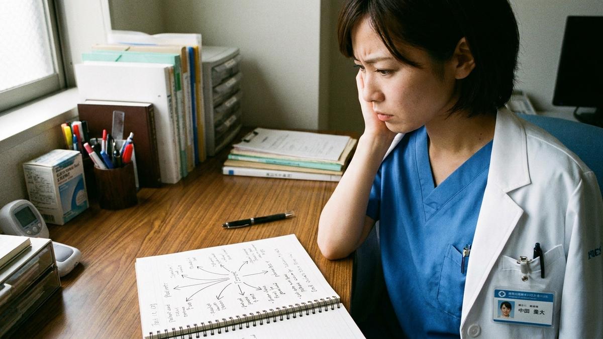 休職・異動・転職の選択肢を検討する看護師のイメージ